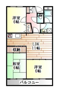 KTハイツ田宮【4階】の間取り