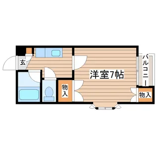 レジデンス榴岡【2階】の間取り