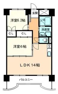 AIマンション大和【8階】の間取り