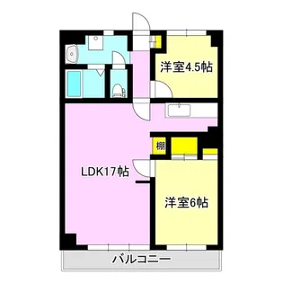 カツミマンション【7階】の間取り