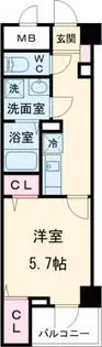 DIPS西新井【4階】の間取り
