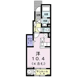 ベルファニー 立石D【1階】の間取り