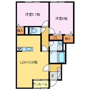 メディリオ【1階】の間取り