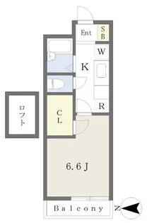 ハピーズSENBA【3階】の間取り