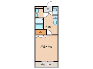 サンピエール青山A【1階】の間取り