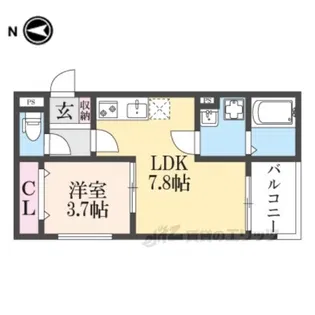 REGIES川西能勢口【1階】の間取り