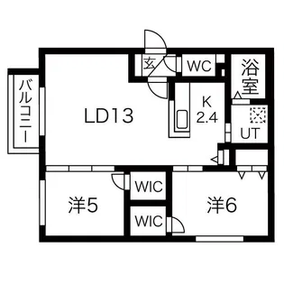 West Villetta(ウエストヴィレッタ)【4階】の間取り