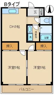 銀星ハイツ A棟【3階】の間取り