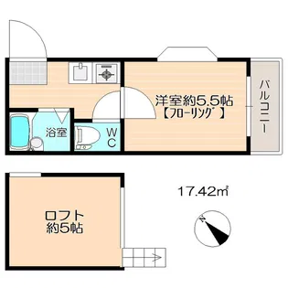 ウイングサクセス【3階】の間取り