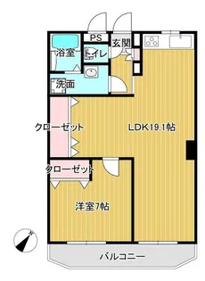 セブンスターマンション春日井【4階】の間取り