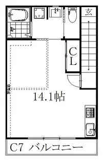 The Orchard Yahata C棟【2階】の間取り