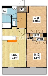 ロイヤルハイツ愛野【1階】の間取り