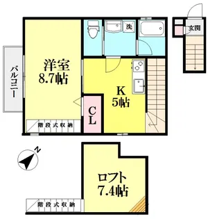 フィリオ A棟【2階】の間取り
