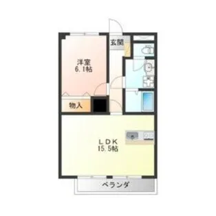 ベリエ京町【3階】の間取り