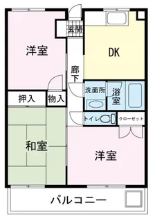 ペアシティ榊A【2階】の間取り