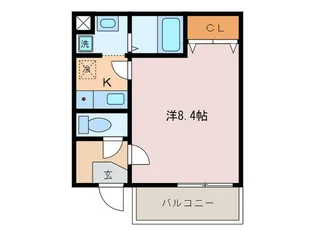 サンライズ姪浜【1階】の間取り