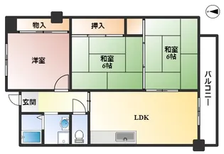 ハイムヤノウ【1階】の間取り