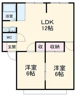 サンライトスペースD棟【2階】の間取り