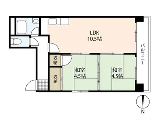山口ビル【2階】の間取り