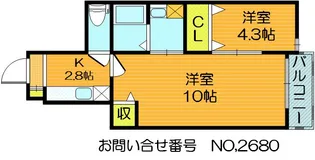 ルナ門真南II【1階】の間取り