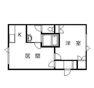 北海道旭川市末広一条2【アパート】の間取り