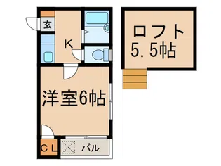 ラフィーネ唐人町【1階】の間取り