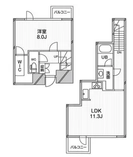 アーバンフラッツ目黒本町【2階】の間取り