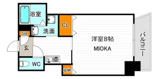 CITY SPIRE美章園【2階】の間取り