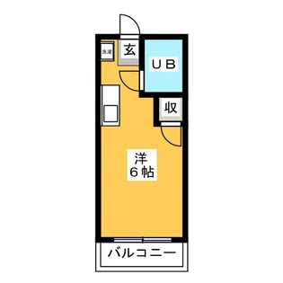 ユースコーポ北谷【2階】の間取り