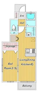 宮城県仙台市青葉区台原2【アパート】の間取り