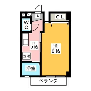 ケンジントン【3階】の間取り