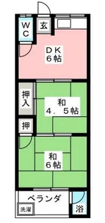 奈良県奈良市七条1【アパート】の間取り