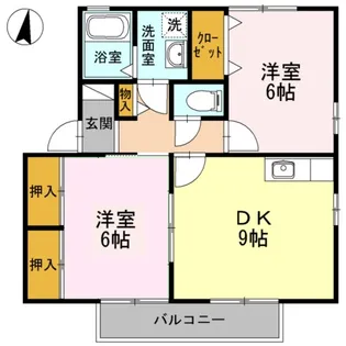 グランシャリオA【1階】の間取り
