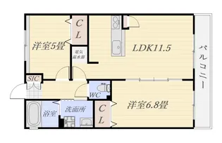 エマーブル274【3階】の間取り