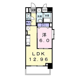 メルベージュ久留米【7階】の間取り