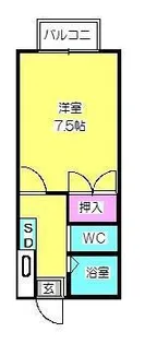 アートイン サザンウインドー【1階】の間取り
