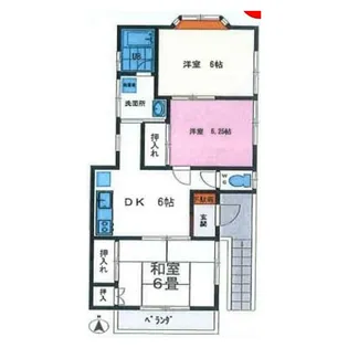 神奈川県小田原市酒匂2【アパート】の間取り