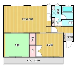 グランフィール【1階】の間取り
