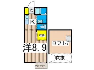 ダイユー45番館【1階】の間取り