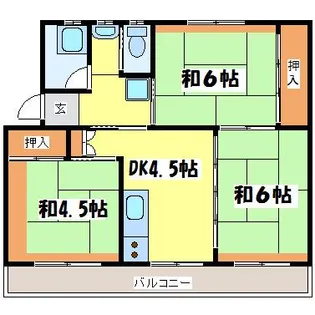 ノーブルつつじの丘I【2階】の間取り