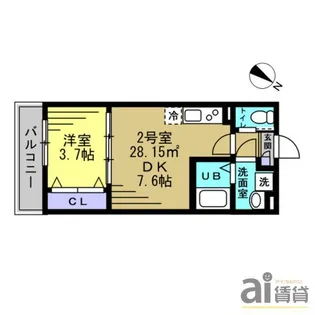 埼玉県ふじみ野市南台2【アパート】の間取り