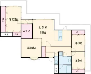 プロスパービラ【6階】の間取り