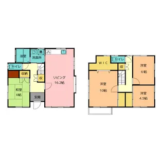 静岡県袋井市小山【一戸建】の間取り