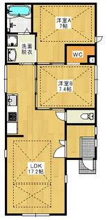 EAST ONE HOUSE【1階】の間取り