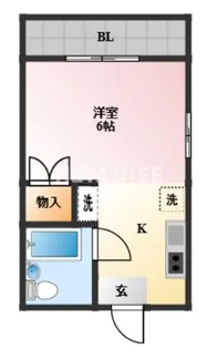 アバンセこおろぎ【6階】の間取り