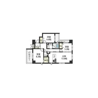 ルクシール伊丹【5階】の間取り