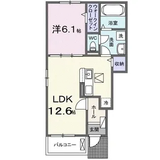 奈良県橿原市葛本町【アパート】の間取り