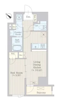 カームテラス神泉【8階】の間取り