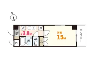 メゾンミカド【3階】の間取り