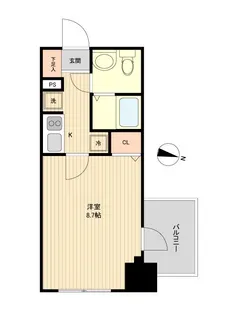 オーキッドレジデンス浦和【6階】の間取り